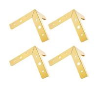 KIXZSAZ 4 unids/Set Muebles y Suelos Patas de Muebles con Almohadillas de protección Suelo Pata Mueble Patas Metal fácil Instalar, Oro 10cm