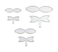 KIXZSAZ 6 unids/set Bowknot arcos plantillas de corte de Metal infinitas posibilidades elaboración acero al carbono duradero y robusto