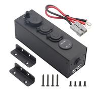 KIXZSAZ ABS 12/24V Interruptor de Cargador de Caja alimentación multifunción Cargador batería Caja alimentación multifunción