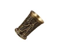 KIXZSAZ Accesorios para vasos de chupito de 30 ml de estilo egipcio vintage que combinan funcionalidad moderna e inspiración histórica. Vasos de chupito, Ramsés de bronce, 4.2 x 6.2 cm