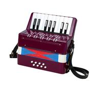KIXZSAZ Acordeón de Juguete con Correa retráctil. Jóvenes músicos aprenden a través de experiencias Divertidas. Excelente Regalo Musical para niños y Adultos. Acordeón. , Violeta , 23x10x23cm