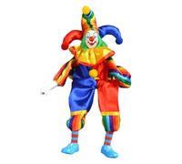 KIXZSAZ Adorno Decorativo Vintage de Payaso. de Peluche Payaso. Una Pieza única para Colecciones, Ideal también para Decoraciones navideñas Halloween y Navidad. Este cerámica es