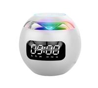 KIXZSAZ Altavoz Compatible con Bluetooth, Radio Envolvente Recargable, Llamada Manos Libres, luz LED, Reloj Despertador, Altavoz para el hogar, Tipo 2