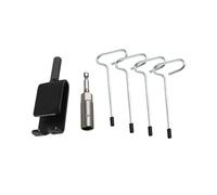 KIXZSAZ Anclajes confiables para Pesca en Hielo y Herramientas de Anclaje fáciles de Instalar en refugios de Pesca en Hielo. El Paquete Incluye un Adaptador para Taladro de