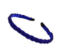 KIXZSAZ Aro de pelo con cuentas de ala ancha hecho a mano coreano novia mujeres diadema accesorios ajustable diadema estudiantes adolescentes, Azul real