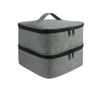 KIXZSAZ Asa ergonómica para facilitar el Transporte de Esmalte de uñas, Bolsa con múltiples Funciones, poliéster, Segura e higiénica, Gris