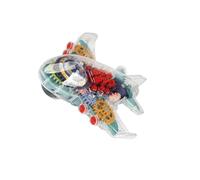 KIXZSAZ Avión de Juguete para niños con espectáculo de Luces LED, avión eléctrico, Engranajes, Juguete, delicias Divertidas, eléctrico, Efectos LED,