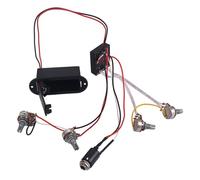 KIXZSAZ Bajo activo Guitarra eléctrica Preamplificador Circuito Arnés de cableado Pastilla 5 Potenciómetro Para Sistema de control de tono Instrumento musical