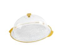 KIXZSAZ Bandeja resistente para servir postres, ligera y elegante, ideal para exhibir postres sin esfuerzo. Soporte para tartas con cúpula de PET. para, Claro, l