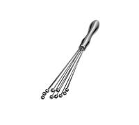 KIXZSAZ Batidora Manual de Huevos de Acero Inoxidable con batidor de Huevos Multifuncional Batidora de de Acero Inoxidable con Cuentas a Prueba de óxido, Estilo C