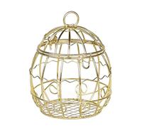 KIXZSAZ Birdcage Candy Box Atmósferas Nido Estuche de regalo Hollow Art Craft Soporte colgante decorativo Metal Birdhouse Favor