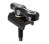 KIXZSAZ Bisagras de aleación de aluminio CNC de seguridad mejorada para bicicletas plegables. Juego de abrazaderas y palancas para bisagras de bicicletas, Negro, 60x65 mm