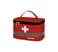 KIXZSAZ Bolsa de botiquín de primeros auxilios, bolsas medicina con mango impermeable, caja médica que ahorra espacio, Camping, cocina, deporte, negocios emergencia, Rojo Medio