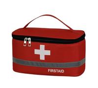 KIXZSAZ Bolsa de botiquín de primeros auxilios, bolsas medicina con mango impermeable, caja médica que ahorra espacio, Camping, cocina, deporte, negocios emergencia, Rojo Grande