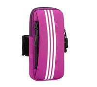 KIXZSAZ Bolsa de Brazo para teléfono móvil para Hombre y Mujer, Bolsa de Almacenamiento Ajustable para Correr, Correr, Soporte para teléfono móvil, Violeta