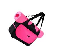 KIXZSAZ Bolsa Deportiva Duradera Que se Mantiene organizada con Tela de Gran Capacidad, Bolsas Deportivas para Yoga, Bolsa para Esterilla de Yoga, fácil de Llevar, Amplia aplicación, Rojo Rosado