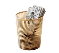 KIXZSAZ Bote de basura con rosca de luz Circular para papelera desecho, dormitorio, papelera desecho negra, cocina negra, oficina, A