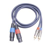 KIXZSAZ Cable de audio HiFi con conector XLR hembra doble a conector macho doble para equipos de grabación y refuerzo de sonido. Conexión eficaz de cables para interconexión