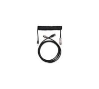 KIXZSAZ Cable de Teclado mecánico Cables de conexión de Teclado PC Tipo-c Cables de aviación de Resorte USB Reemplazo de Ajuste de computadora, Negro