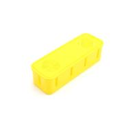 KIXZSAZ Caja de almacenamiento organizadora de cables de línea de datos de Color sólido transpirable a prueba de golpes reutilizable portátil de salida de Cable de alimentación , Amarillo
