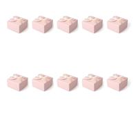KIXZSAZ Caja de regalo de compromiso 10 piezas, caja regalo portátil un para banquete, recuerdo fiesta, dulces, galletas, cajas embalaje, Rosa