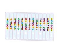 KIXZSAZ Calcomanías para diapasón de guitarra eléctrica | Los principiantes cantan mientras practican escalas eficazmente | Mejora tus conocimientos musicales. Calcomanía para diapasón de bajo