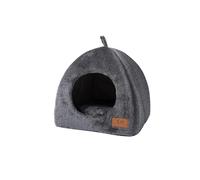 KIXZSAZ Cama Acolchada portátil y de Felpa para Conejos, Cachorros y Gatitos, Suministros para Mascotas, cojín, Gris Oscuro, L