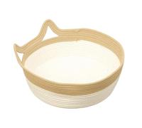 KIXZSAZ Cama Nido para Gatos de Cuerda de algodón Tejida a Mano Que Ofrece un Nido cómodo para Que los Gatos se acurruquen para Dormir. La Cama CREA un cómodo para los disfruten