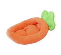 KIXZSAZ Cama para Perros, Tela no irritante, cojín Lateral, Forma de plátano, Suministros para Mascotas Bonitos y Brillantes, Cama para Gatos, para Mascotas, Naranja, l