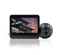 KIXZSAZ Cámara de Mirilla para Puerta con cámara HD de 1080P, Portero electrónico Resistente al Agua con Wi Fi, Mirilla en Puerta con