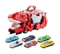 KIXZSAZ Camión de Dinosaurio de Juguete versátil con Almacenamiento Incorporado, fácil Transportar y almacenar para infinitas oportunidades Juego. Camión transportador Dinosaurios Juguete con