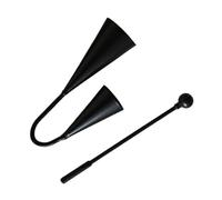 KIXZSAZ Campana Agogo ligera, instrumento de percusión tradicional, que produce ruido, es fácil de tocar y mejora las habilidades musicales en el hogar y la escuela. Campanas, 18 x 11 cm