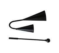 KIXZSAZ Campana Agogo ligera, instrumento de percusión tradicional, que produce ruido, es fácil de tocar y mejora las habilidades musicales en el hogar y la escuela. Campanas, 25x14cm