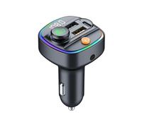 KIXZSAZ Cargador de Coche Multifuncional con Sonido de definición, Reproductor MP3 Bluetooth para Coche, transmisor F ABS Bluetooth 5,3 FM, C4S