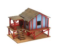KIXZSAZ Casa en Miniatura a Escala 1/72, Modelo de casa, Rompecabezas de para Madera 3D único para Adultos, Ayuda a desarrollar Habilidades, Puede Construir, Tipo