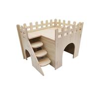KIXZSAZ Castillo Decorativo para hábitat de Animales pequeños. La decoración Colorida transforma el Espacio de Las Mascotas en un Elegante Patio Juegos Que Puede Decorar Bien el hogar Las Mascotas,