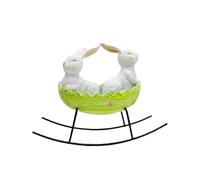 KIXZSAZ Centro de de Pascua Que Ahorra Espacio y es Duradero. Decoraciones Conejo Pascua organizadas y sin desorden, Verde Claro