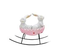 KIXZSAZ Centro de de Pascua Que Ahorra Espacio y es Duradero. Decoraciones Conejo Pascua organizadas y sin desorden, Rosa bebé