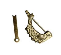 KIXZSAZ Cerradura con forma de pez de aleación, bonito armario decorativo Vintage para el hogar, joyero, cajón, candado vívido, herramienta bloqueo, decoración