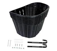 KIXZSAZ Cesta de bicicleta para niños, portaequipajes de alambre transparente, instalación extraíble, universal, gran capacidad, delantera, para bicicleta ciclismo, para, negro