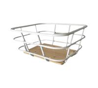 KIXZSAZ Cesta delantera para bicicleta de mayor durabilidad, fácil montaje, contenedor de Para madera y hierro para aventuras al aire libre, cesta organizadora confiable para, Sin soporte,