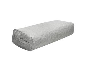 KIXZSAZ Cojín de Yoga Tipo Bolster para Yoga restaurativo, Ideal para Mantener el Equilibrio. Cojín versátil para Mujeres, Gris, 70 x 24 x 14 cm