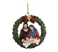 KIXZSAZ Colgante de árbol de Navidad, Elegante Adorno acrílico Que, al añadirlo a la decoración, iluminará Cualquier Colgante de Ventana navideño, Natividad de Jesús.