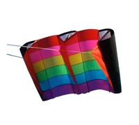 KIXZSAZ Cometa acrobática Rainbow Power, fácil de operar y ensamblar. Diversión Costera, Entretenimiento Familiar. Cometa Deportiva Grande, fácil de ensamblar. Deportiva acrobática Power Doble