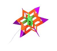KIXZSAZ Cometa de Flores de Loto en 3D para niños y Adultos. Impresionante Cometa de Flores de Loto en 3D. Incluye una práctica Bolsa de Tela de 53 cm x 13