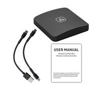 KIXZSAZ Convierta fácilmente el Cable a inalámbrico con el módulo de la Caja de conversión del automóvil en Adaptador inalámbrico TPR del automóvil usando la Interfaz Tipo C