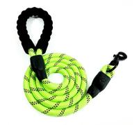 KIXZSAZ Correa cómoda para Perro, Paseos agradables con un Amigo Peludo, Correa Grande Duradera para Perro, arnés para Mascota, para, Verde+1.2 m de Longitud