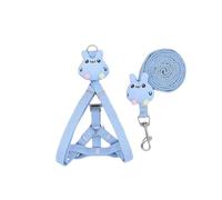 KIXZSAZ Correas Arnés Correas de remolque Perro Animal Cuerda Lleva Tracción Linda Correa de pecho realista Cachorro Mascota reutilizable larga duración, Azul, S