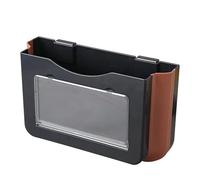 KIXZSAZ Cubo de basura plegable para coche, cubo colgante para asiento trasero, contenedor para ahorrar espacio, caja de papel para basura, accesorios estilo, Negro 3