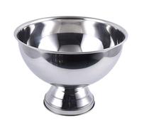 KIXZSAZ Cubo de hielo único para champán, ideal para guardar botellas de cerveza y vino, tanto en interiores en exteriores, para organizar bufés. Cubitera, Plata, 23x19cm